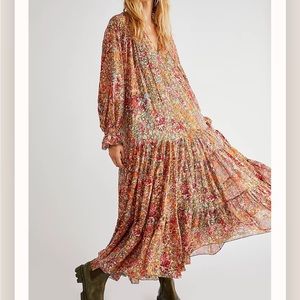 NWT Free People Feeling Groovy Maxi Dress